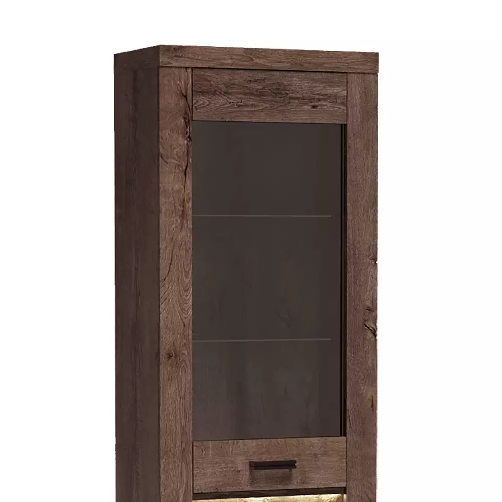 Lomadox Eckschrank mit optionaler Beleuchtung modern in Esche dunkel INGENIO-161 JETZT KAUFEN