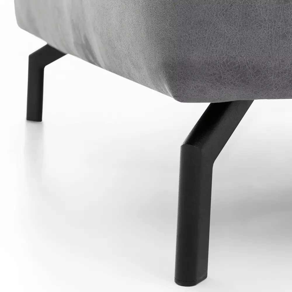Lomadox Ecksofa mit verstellbaren Kopfteilen, Vintageoptik grau CASSINO-155 Nur für heute