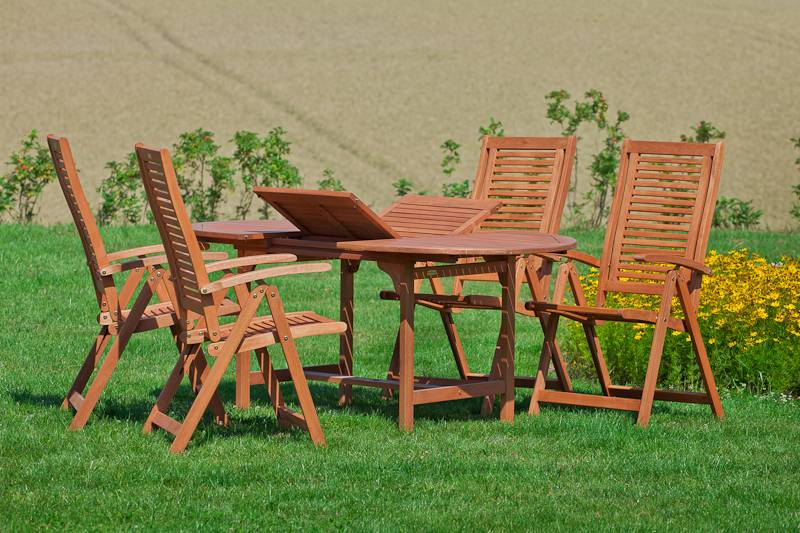 Merxx Cordoba Set 5tlg. Ausziehtisch 120/170 x 100 cm Blitzangebot