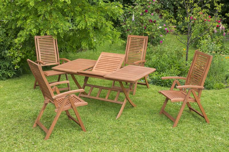 Merxx Gartenmöbelset Cordoba 9tlg. Ausziehtisch 110/160 x 90 cm Große Rabatte