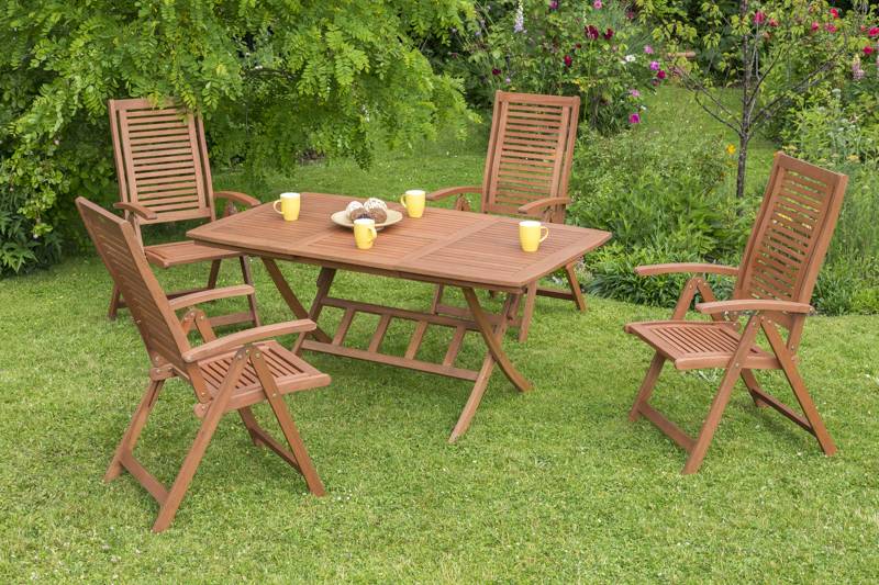 Merxx Gartenmöbelset Cordoba 9tlg. Ausziehtisch 110/160 x 90 cm Große Rabatte