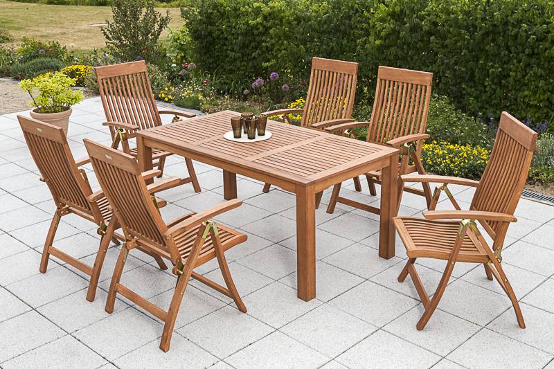 Merxx Comodoro Set 7tlg. Tisch 170 x 90 cm Sonderangebot der Fabrik