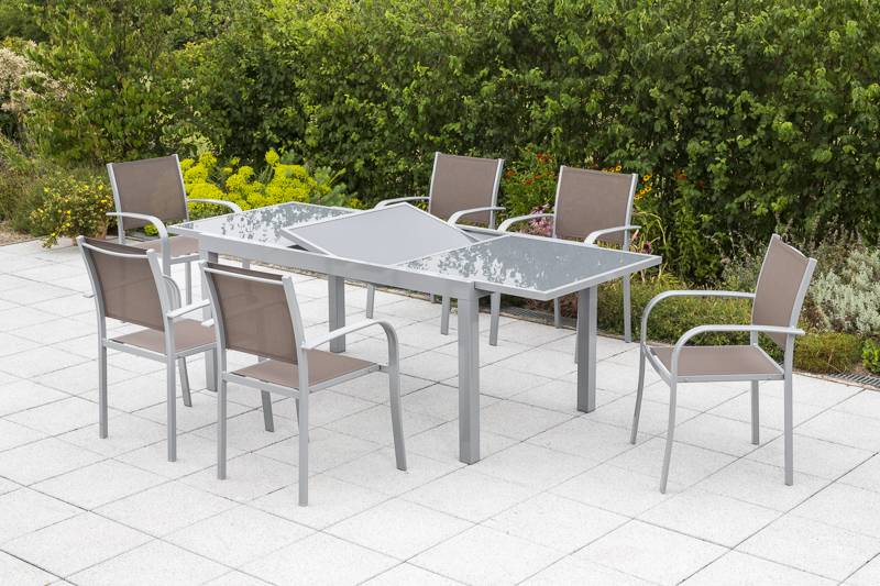 Merxx Ostia Set 7tlg. Ausziehtisch 160/220 x 90 cm Im Verkauf