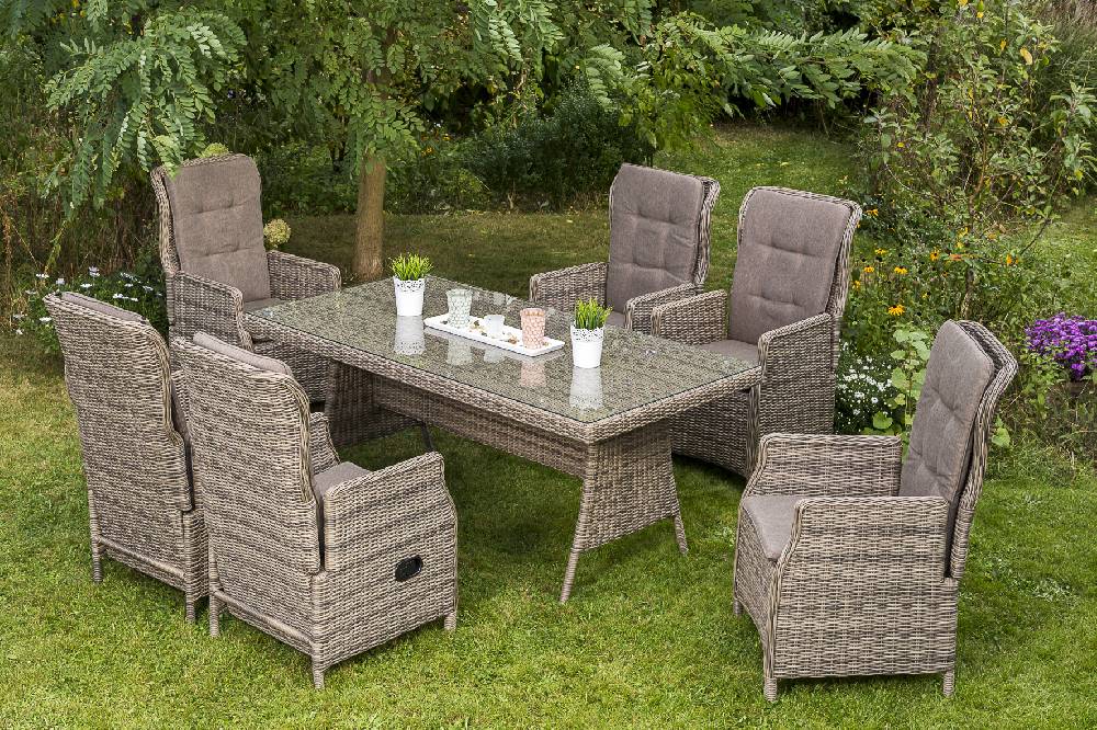 Merxx Riviera Set 7tlg. Tisch 110 x 110 cm Neueste Mode