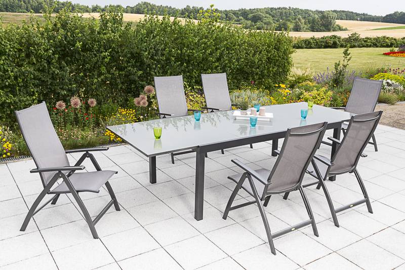 Merxx Vicenza Set 7tlg. Ausziehtisch 200/300 x 110 cm Outlet