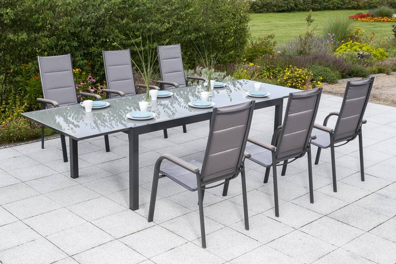 Merxx Trivero Set 7tlg. Semi-Ausziehtisch 200/300 x 110 cm im Angebot