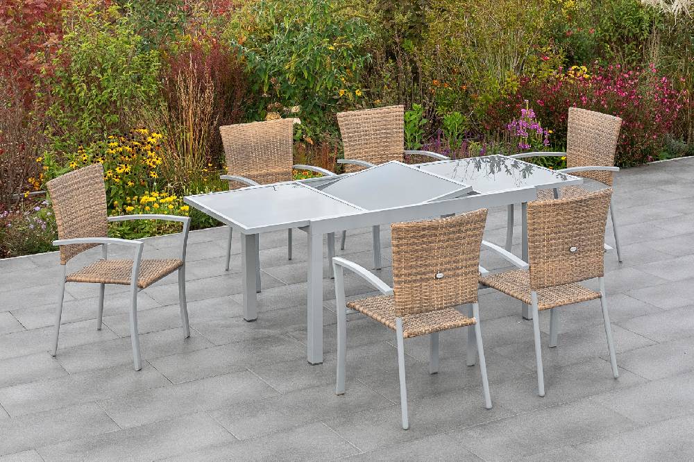 Merxx Savona Set 7tlg. mit Ausziehtisch 140/200 x 90 cm Schlussverkauf