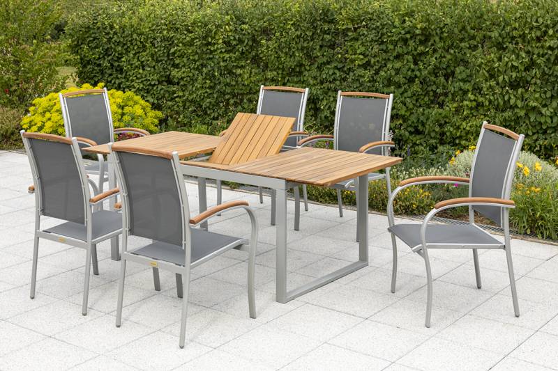 Merxx Siena Set 7tlg. Ausziehtisch 150/200 x 90 cm Zeitlich begrenztes Angebot