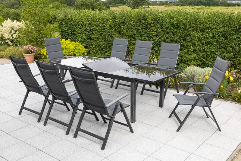 Merxx Taviano Set 9tlg. Ausziehtisch 160/ 220 x 9 0cm Saisonale Angebote