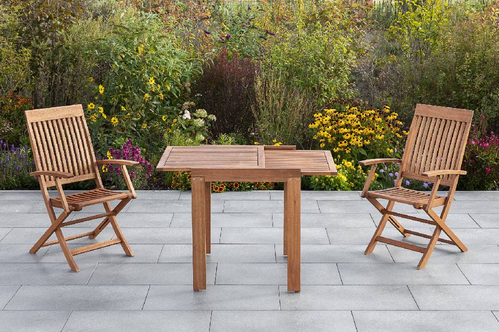 Merxx Comodoro Set 3tlg. mit Balkon-Ausziehtisch 65/130 x 77 cm Speichern exportieren