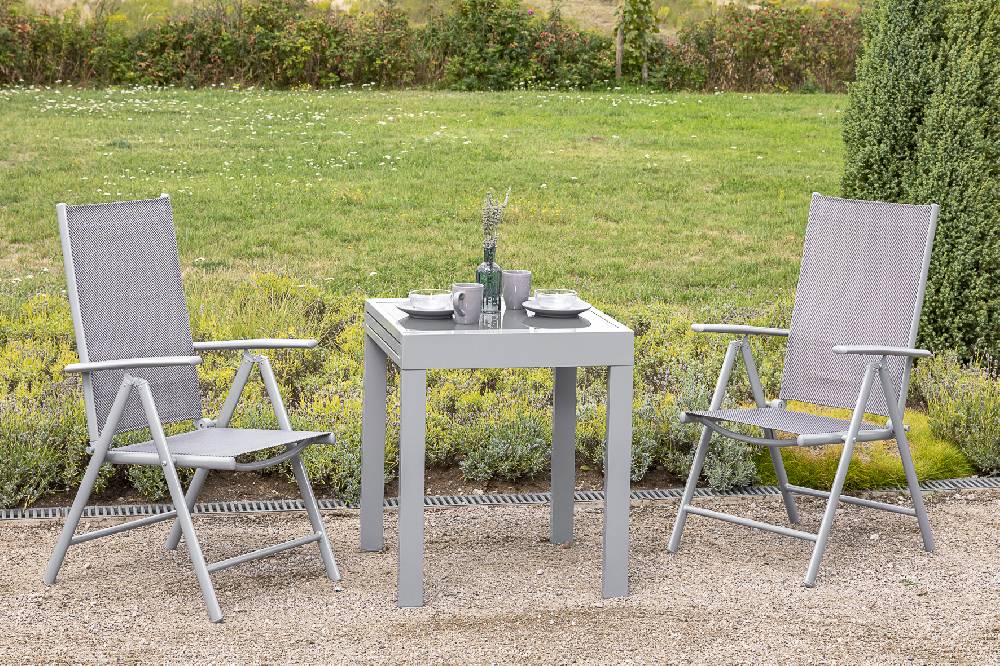 Merxx Amalfi Set 3tlg. Balkonausziehitsch 65/130 x 65 cm Fabrikverkauf
