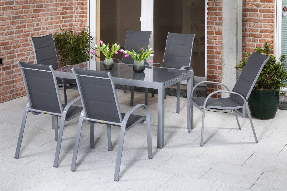 Merxx Amalfi Set 7tlg. Semi-Ausziehtisch 180/250 x 100 cm Outlet