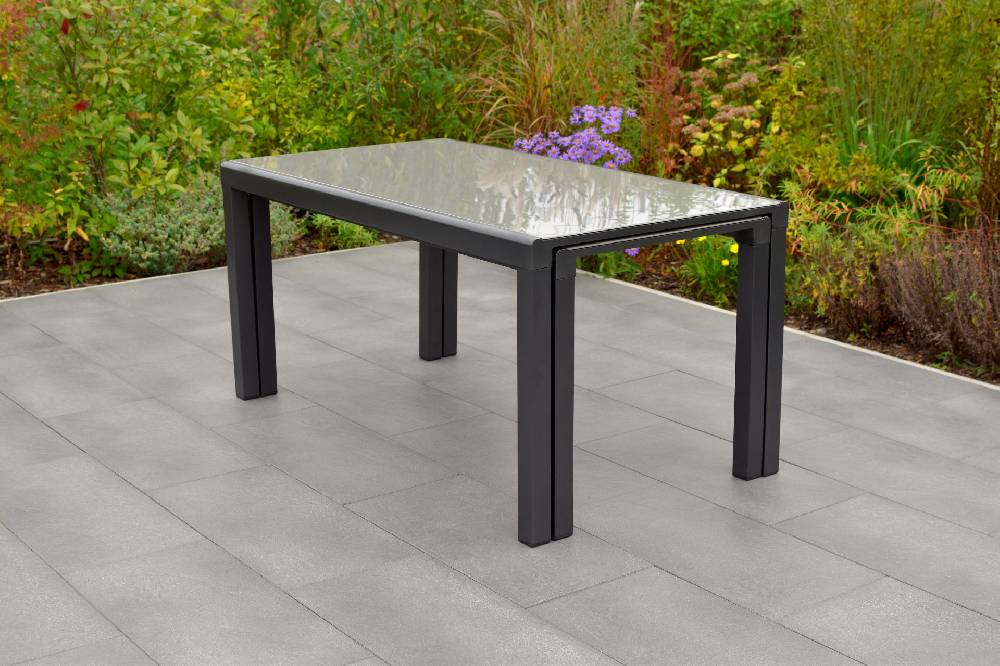 Merxx Vicenza Set 11tlg. Flex-Ausziehtisch 160/320 x 78 cm Vatertagsangebot