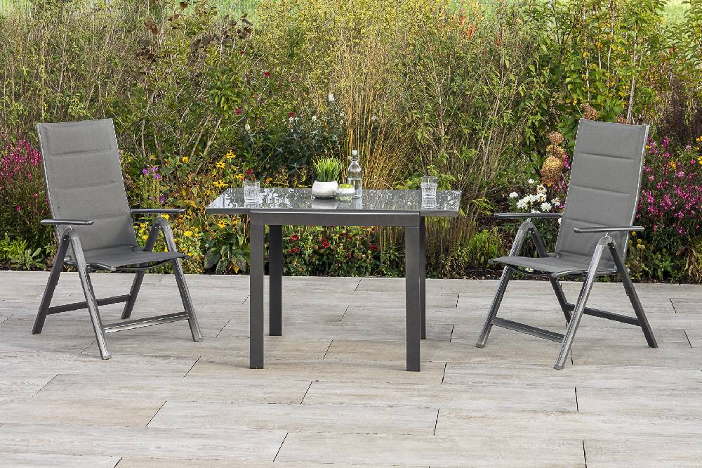 Merxx Taviano Set 3tlg. Balkonausziehtisch 80/120 x 70 cm