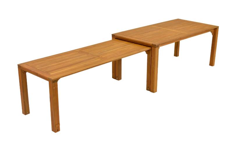 Merxx Paraiba Set 9tlg. Flex-Ausziehtisch 185/370 x 90 cm Begrenzte Freigabe