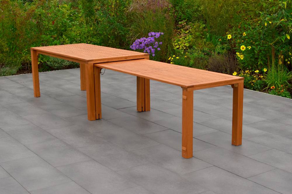 Merxx Santos Set 7tlg. Flex-Ausziehtisch 185/370 x 90 cm Discount Store für neue Produkte