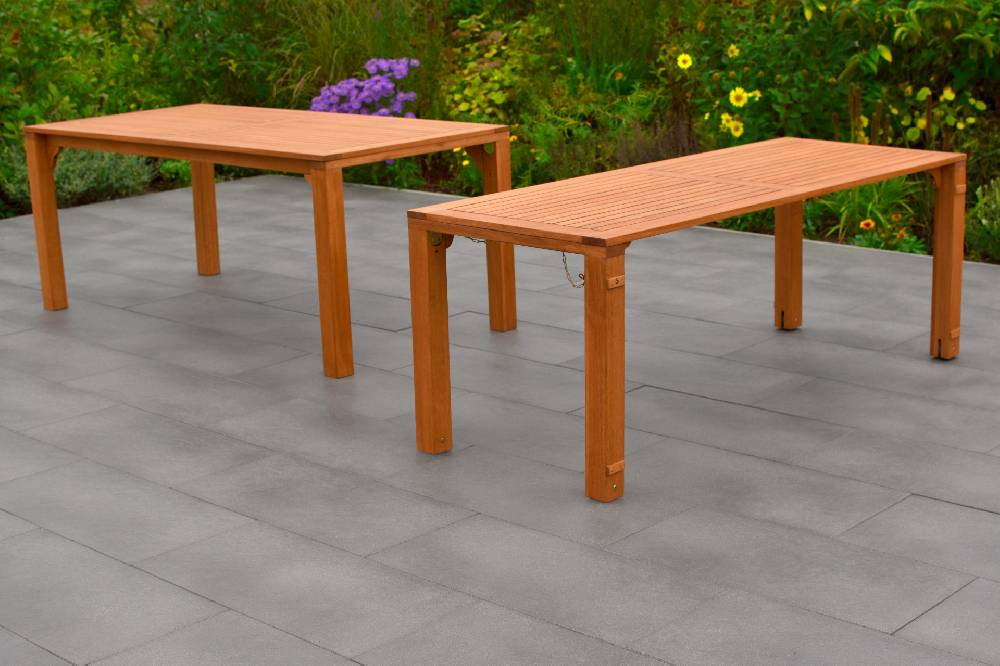 Merxx Santos Set 7tlg. Flex-Ausziehtisch 185/370 x 90 cm Discount Store für neue Produkte