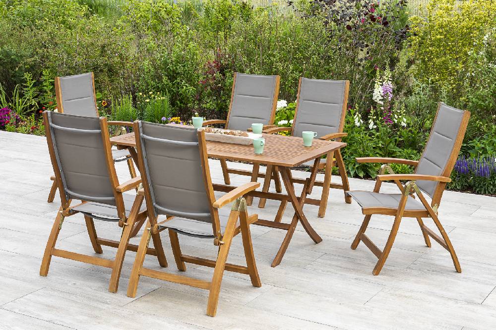 Merxx Acapulco Set 7tlg. Klapptisch 160 x 90 cm