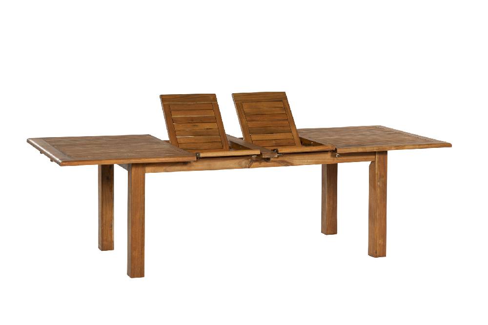Merxx Acapulco Set 9tlg. Doppelausziehtisch 180/260 x 100 cm im Angebot