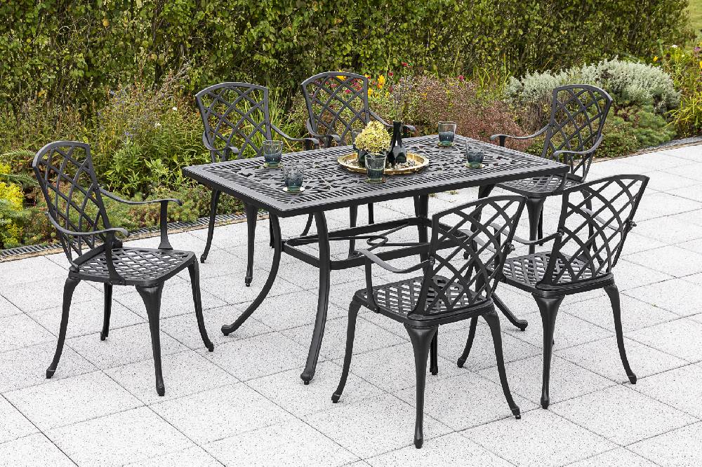 Merxx Rhodos Set 13tlg. Tisch 140 x 80 cm Heißer Verkauf