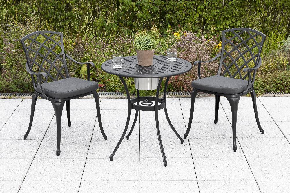 Merxx Rhodos Set 5tlg. Tisch rund ø 70 cm inkl. Kühler
