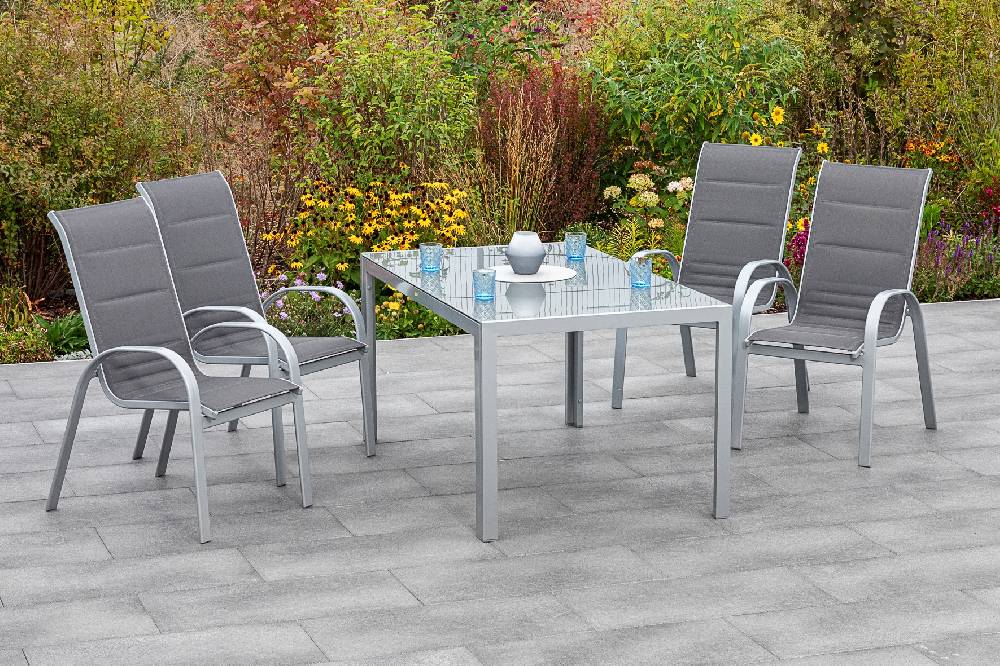 Merxx Amalfi di lusso Set 5tlg. Tisch 150 x 90 cm Letzte 3 Tage