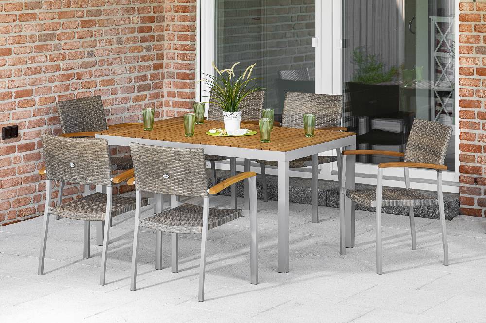 Merxx Silano Set 7tlg. Tisch 150 x 90 cm Begrenzt auf 3 Tage
