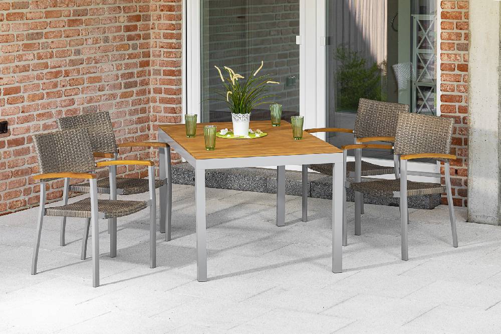 Merxx Silano Set 5tlg. Tisch 150 x 90 cm Speichern exportieren