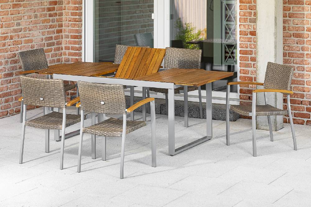 Merxx Silano Set 7tlg. Ausziehtisch 150/200 x 90 cm Schlussverkauf