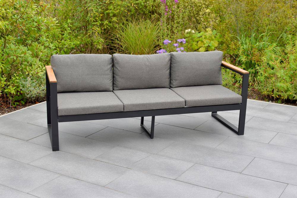 Merxx Mykonos Set 3tlg. Tisch 90 x 60 cm 3er Bank Speichern exportieren