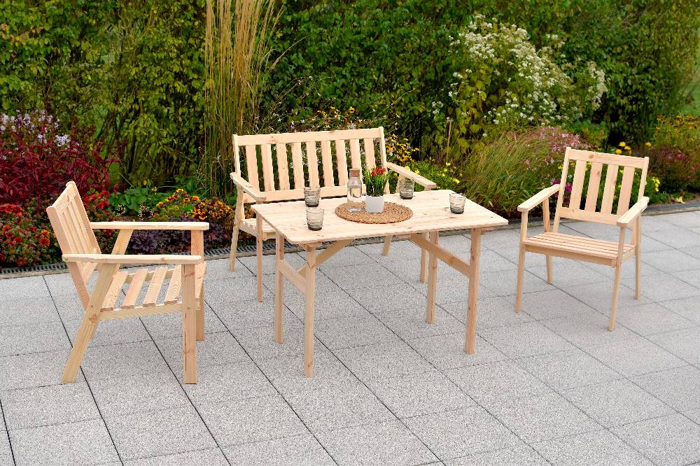 Merxx Sylt Set 5tlg. Tisch 110 x 65 cm 50% Rabatt für begrenzte Zeit