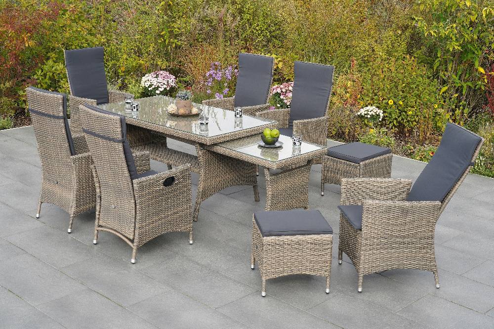 Merxx Ravello Set 17tlg. Tisch verlängerbar 160/270 x 85 cm Günstig kaufen