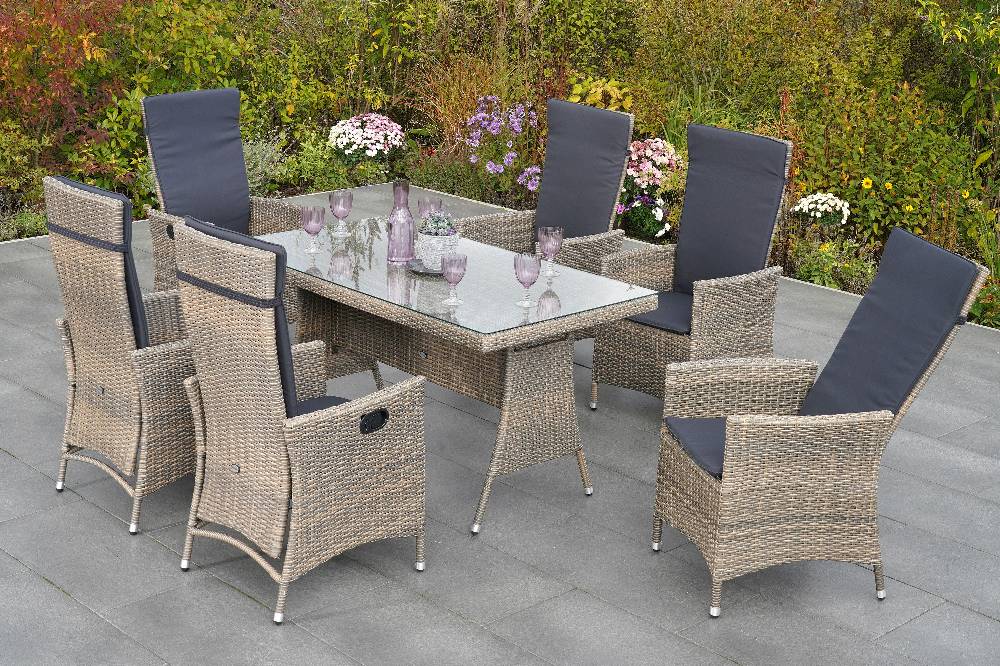 Merxx Ravello Set 17tlg. Tisch verlängerbar 160/270 x 85 cm Günstig kaufen