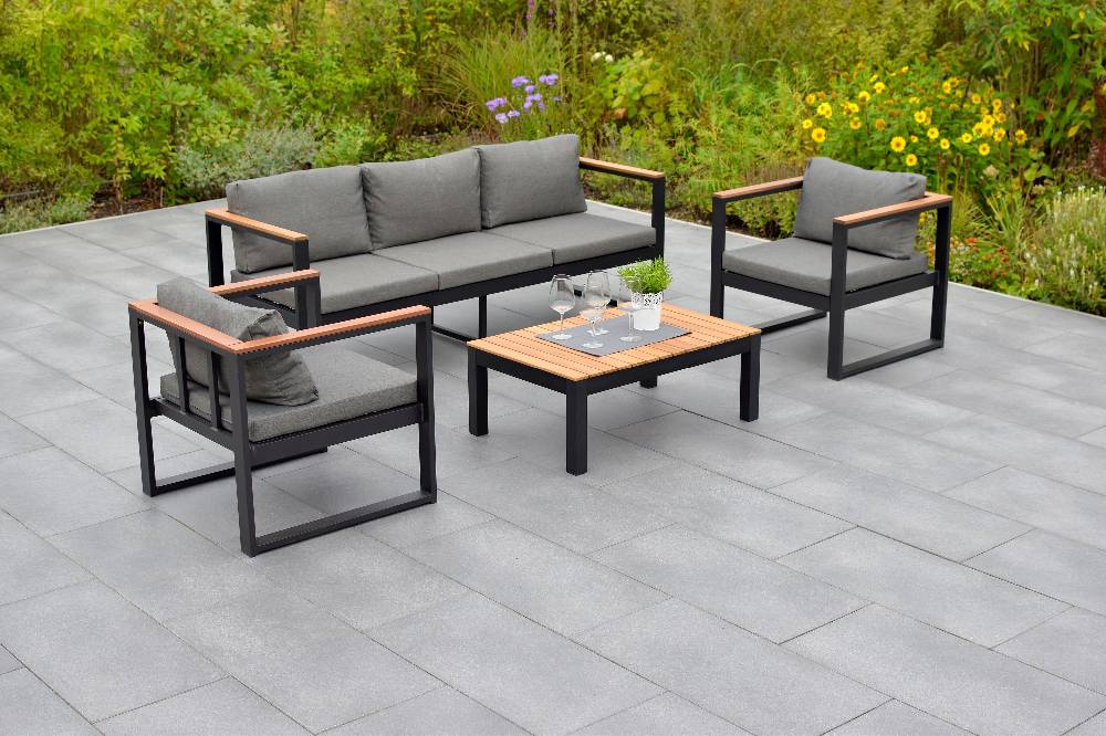Merxx Mykonos Set 4tlg. Tisch 90 x 60 cm Bank 3-sitzig VIP-Rabatte