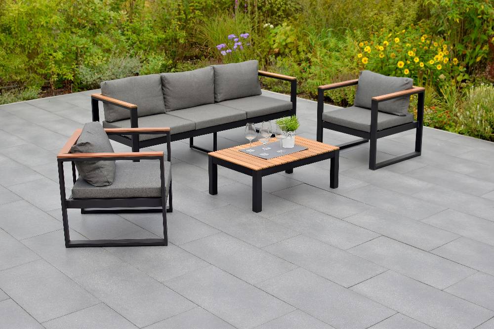 Merxx Mykonos Set 4tlg. Tisch 90 x 60 cm Bank 3-sitzig VIP-Rabatte