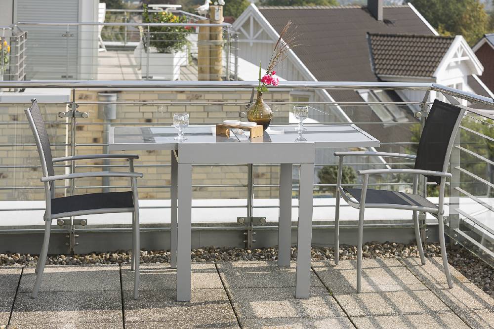 Merxx Milano Set 3tlg. Balkonausziehtisch 65/130 x 65 cm Letzter Tag