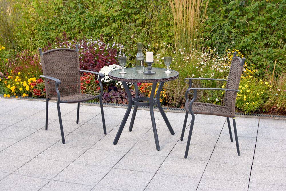 Merxx Roma Set 3tlg. Tisch rund ø70 cm Bis zu 50% Rabatt