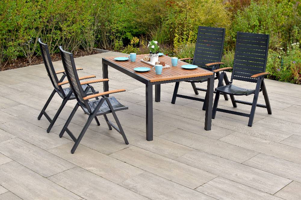 Merxx Astros Set 5tlg. Ausziehtisch 150/200 x 90 cm Super Rabatt