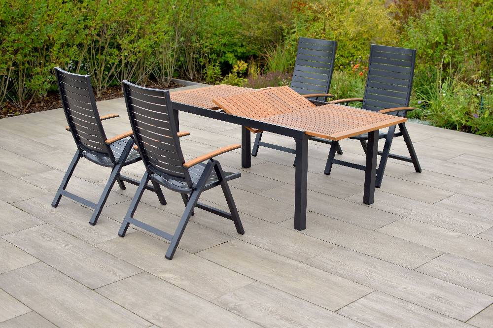 Merxx Astros Set 5tlg. Ausziehtisch 150/200 x 90 cm Super Rabatt