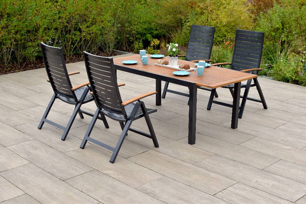 Merxx Astros Set 5tlg. Ausziehtisch 150/200 x 90 cm Super Rabatt