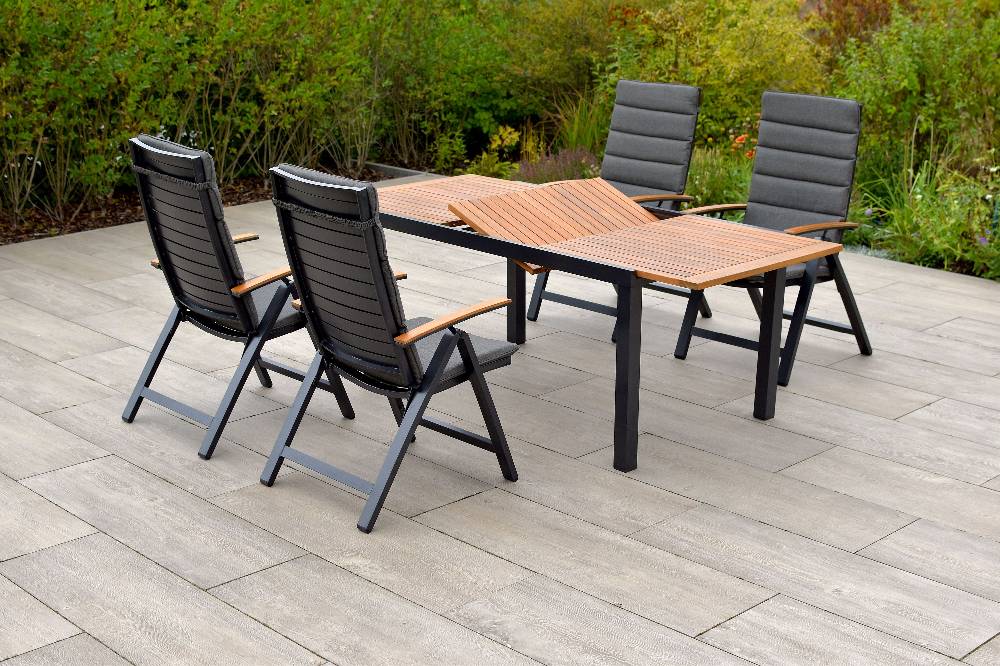 Merxx Astros Set 9tlg. Ausziehtisch 150/200 x 90 cm 50% Rabatt mit kostenlosem Versand