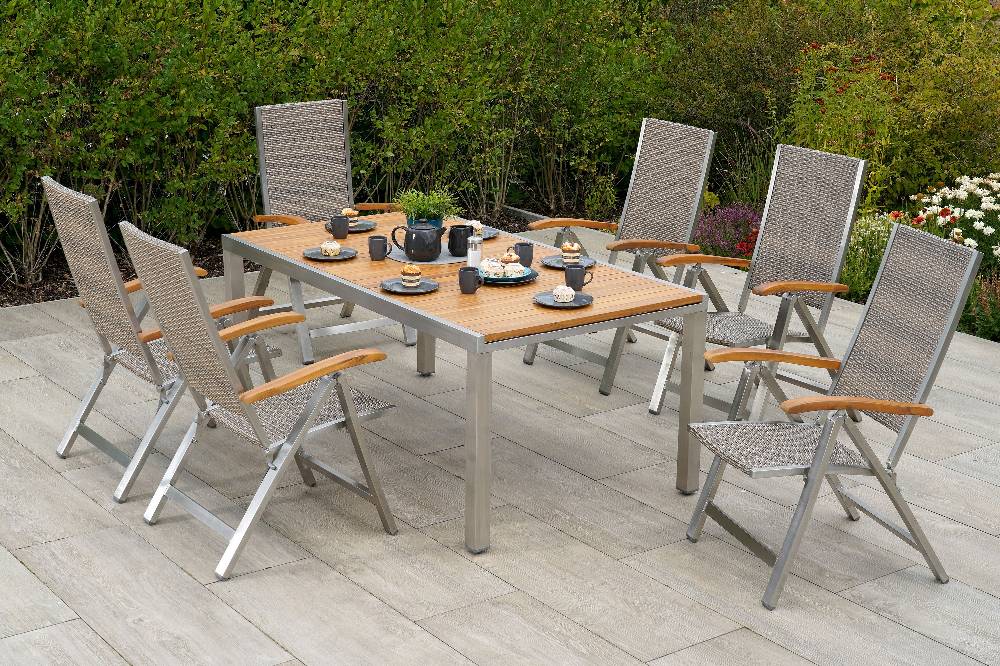Merxx San Severo Set 5tlg. Ausziehtisch 180/240 x 100 cm Günstiger Verkauf