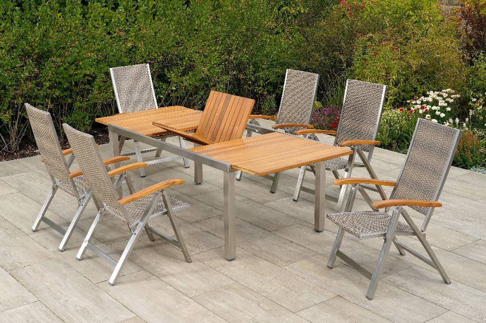 Merxx San Severo Set 5tlg. Ausziehtisch 180/240 x 100 cm Günstiger Verkauf