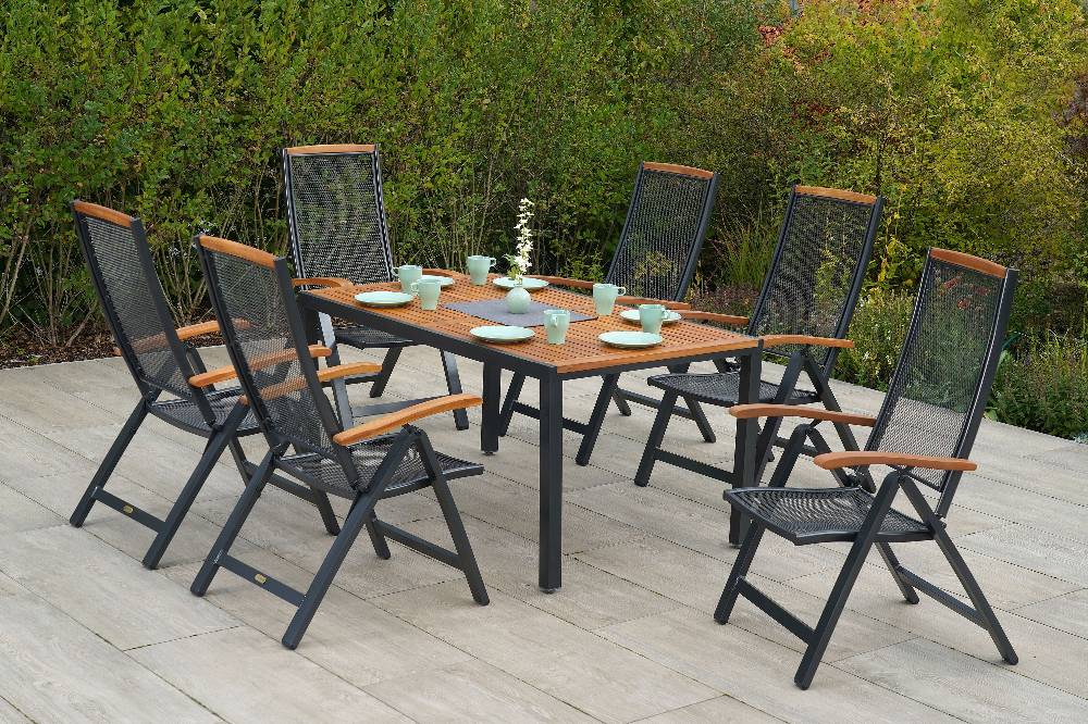 Merxx Tilos Set 7tlg. Tisch 150 x 90 cm Sonderangebot