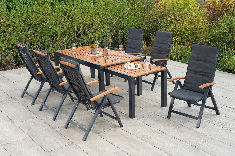 Merxx Tilos Set 13tlg. Flex-Ausziehtisch 180/300 x 100 cm Versandkostenfrei