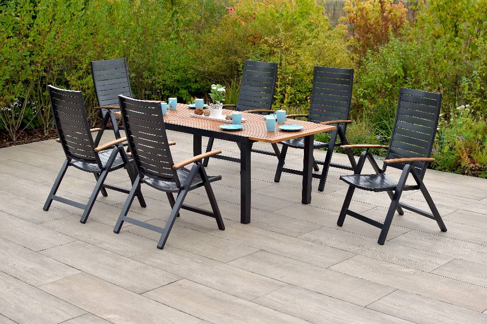 Merxx Astros Set 7tlg. Ausziehtisch 150/200 x 90 cm Flash Sale