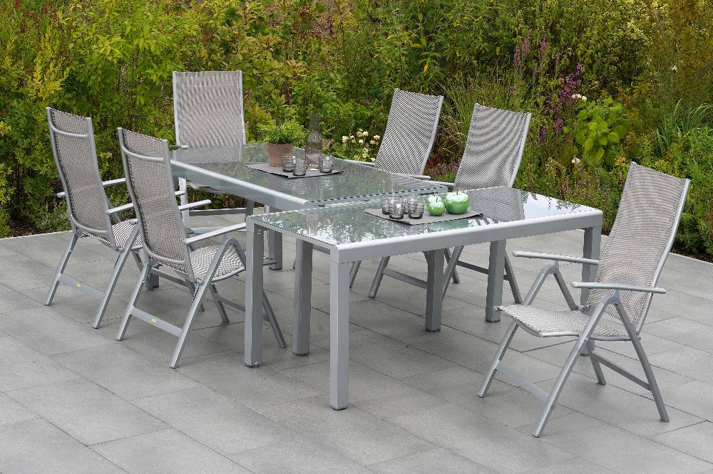 Merxx Carrara Set 7tlg. Flex-Ausziehtisch 160/320 x 78 cm Cyber Monday