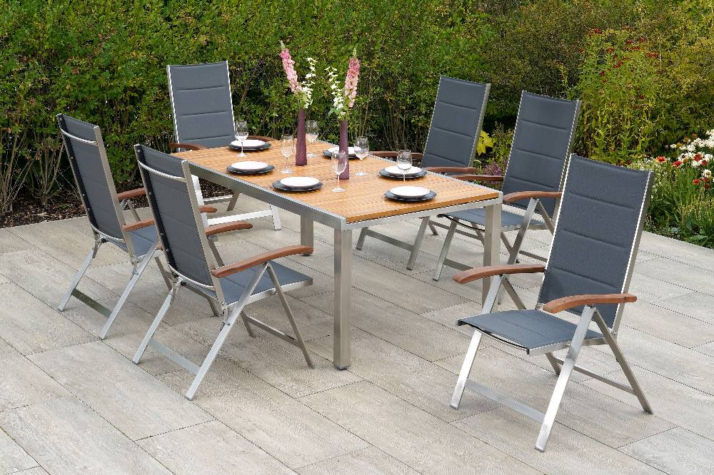 Merxx Ferrara Set 7tlg. Ausziehtisch 180/240 x 100 cm Vatertagsangebot