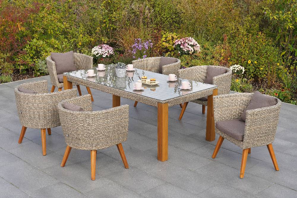 Merxx Imperia Set 7tlg. Tisch 200 x 100 cm Zeitlich begrenztes Angebot