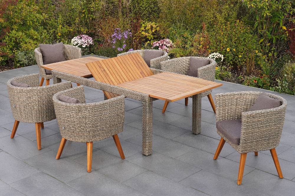 Merxx Imperia Set 7tlg. Ausziehtisch 180/240 x 100 cm Blitzangebot